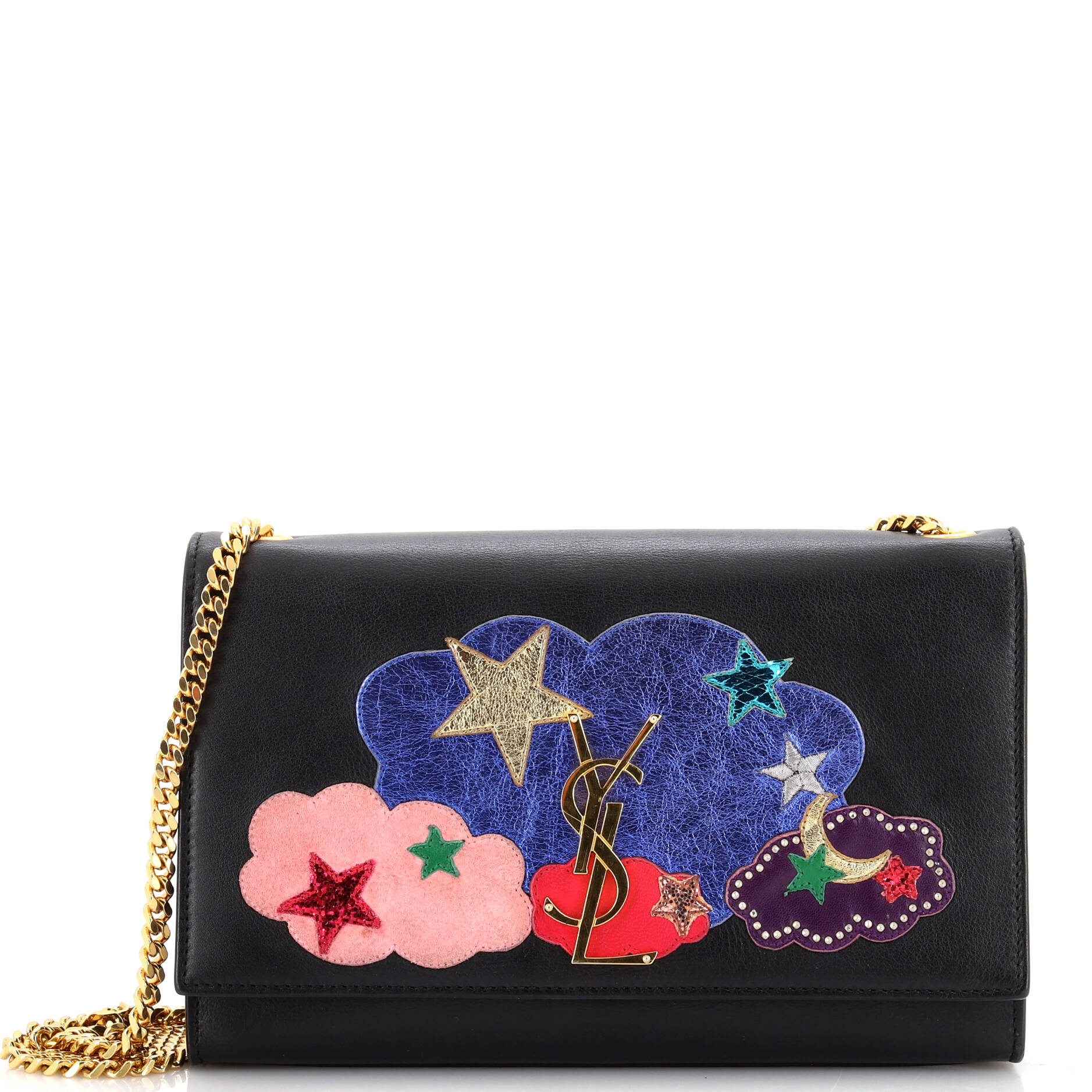 YSL Saint Laurent Saint Laurent Trending Classic Crossbody Bag Embellished Leather Monogram