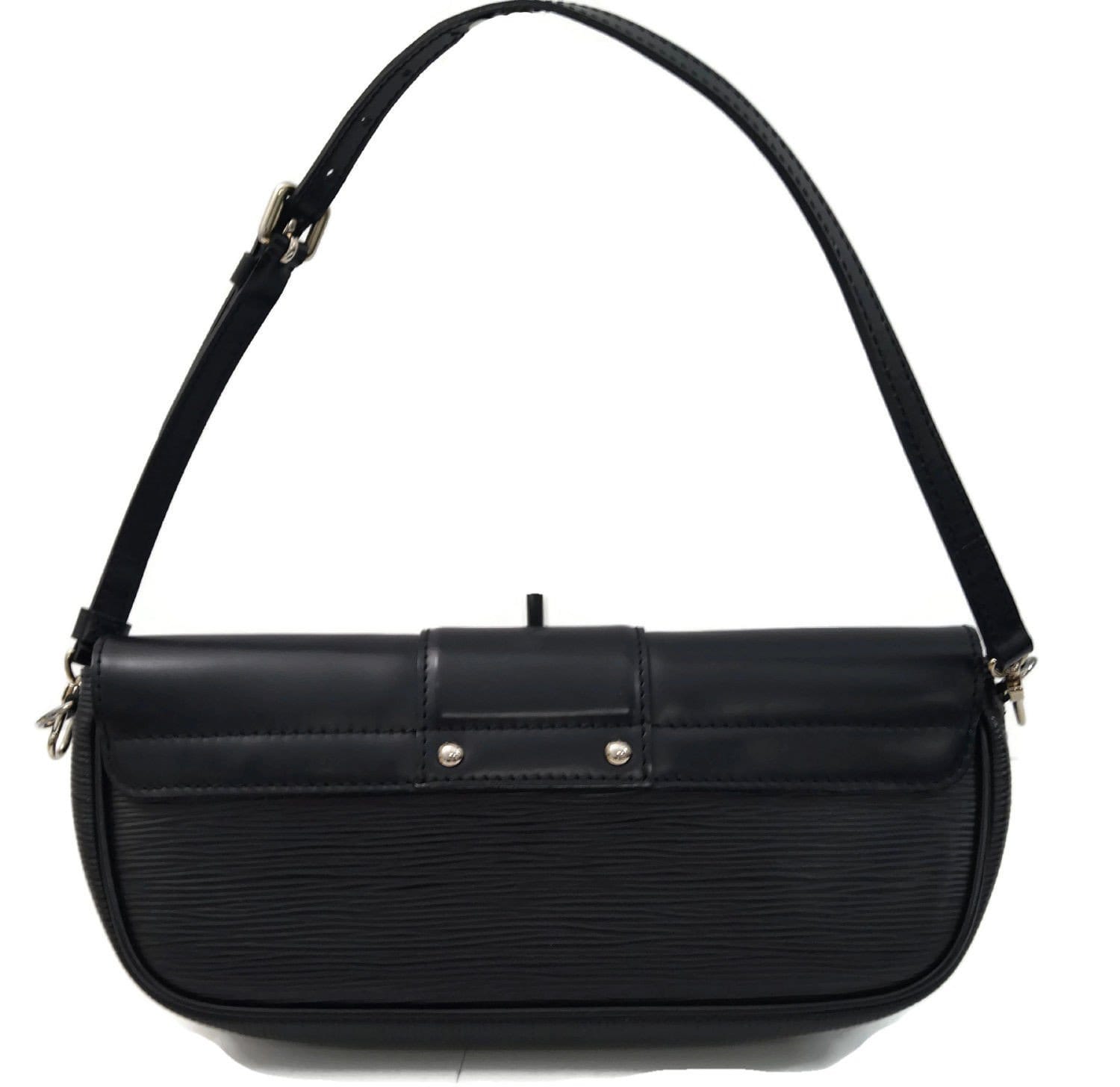 Louis Montaigne Clutch Epi Noir Shoulder Bag