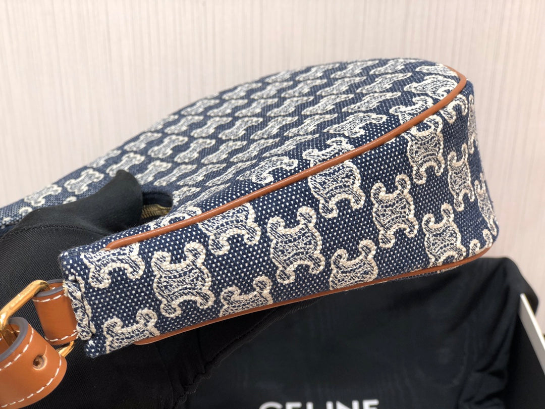 Top Quality Ava Bag In Triomphe For Canvas Denim Travel Bag 9In23Cm 6511