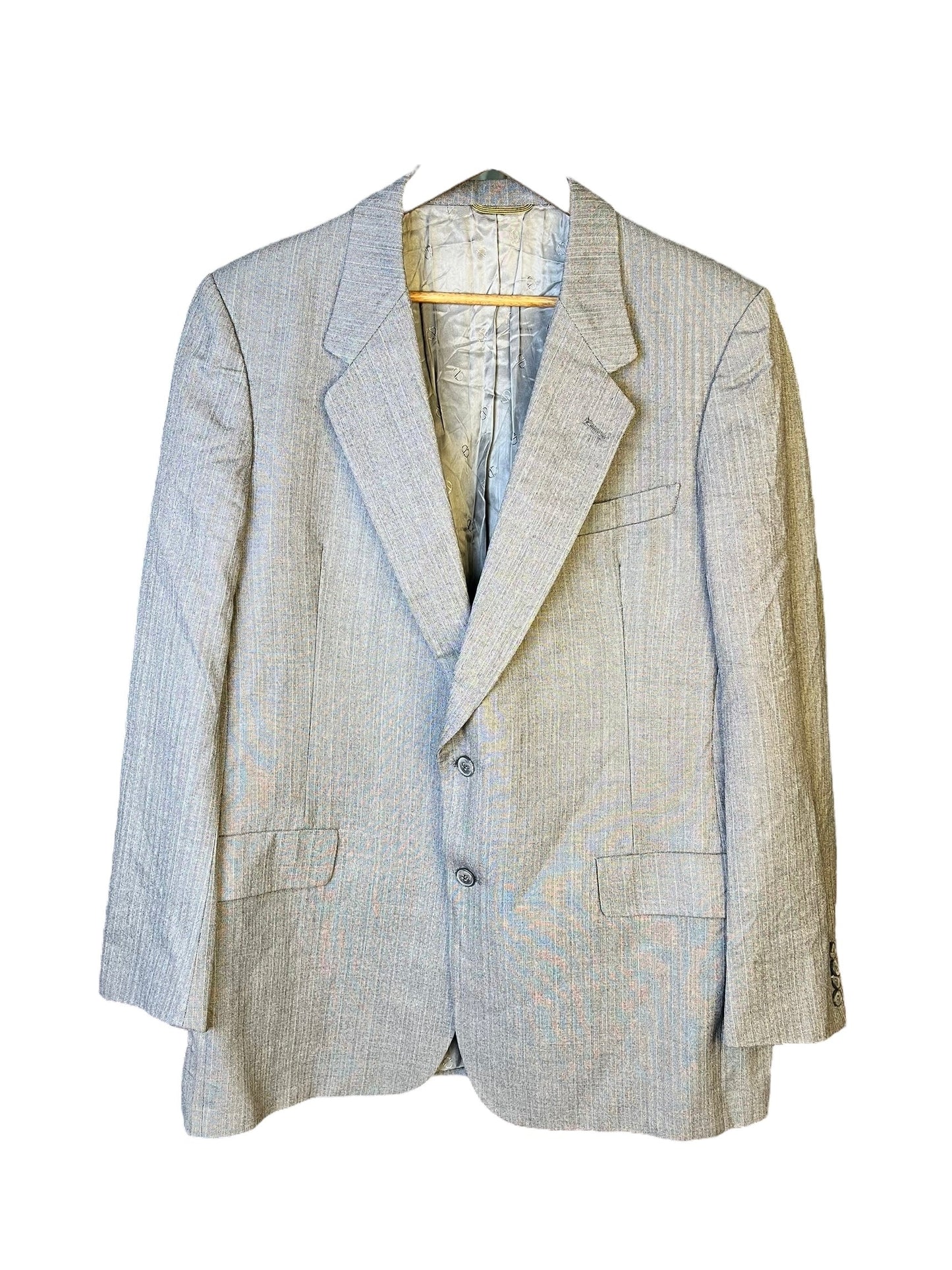 Dior Handbag Christian Grey Striped Blazer Gray
