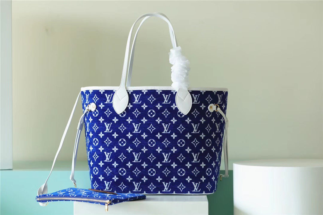 Top Quality Neverfull Mm For Women Shoulder Monogram Blue Crossbody Bag