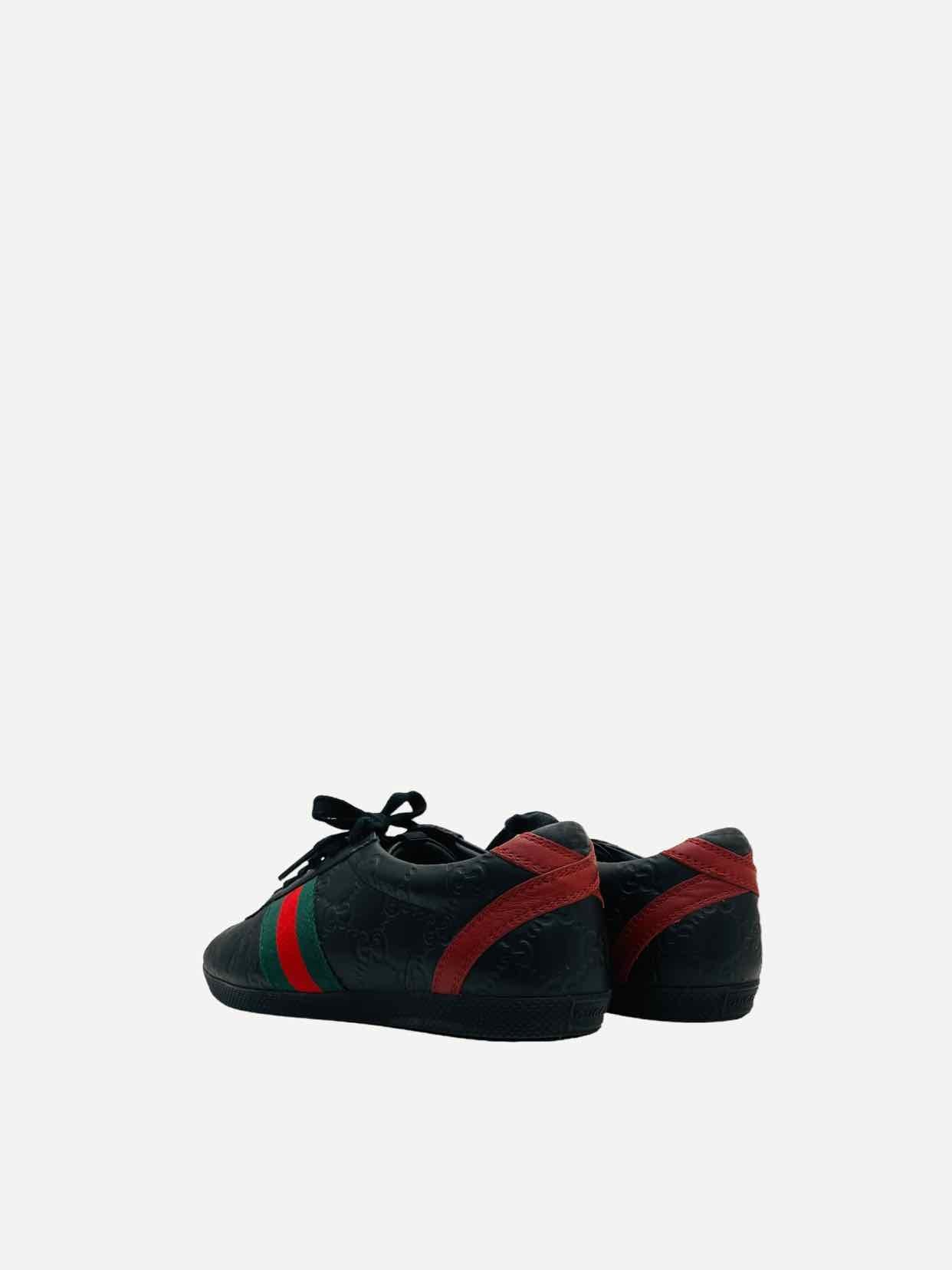 GUCCI Low Top Black Guccissima Size EU 36 Sneakers