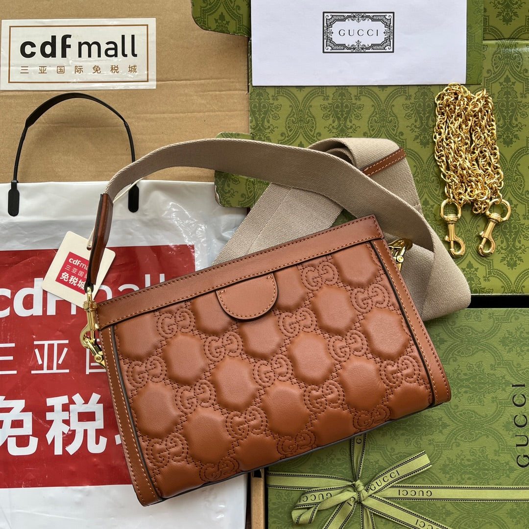 gg MatelassÃ© , ’s 10in Brown Small Travel Bag