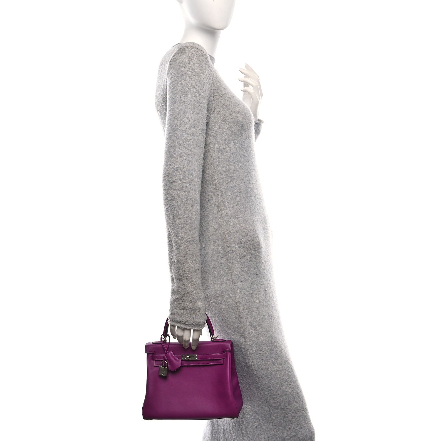 Hermes Swift Kelly Retourne Anemone Handbag Travel Bag
