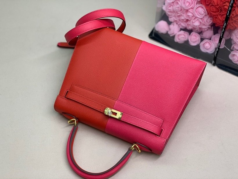 Top Quality Kelly Sellier Epsom Bag For Red Pink Shoulder Bag