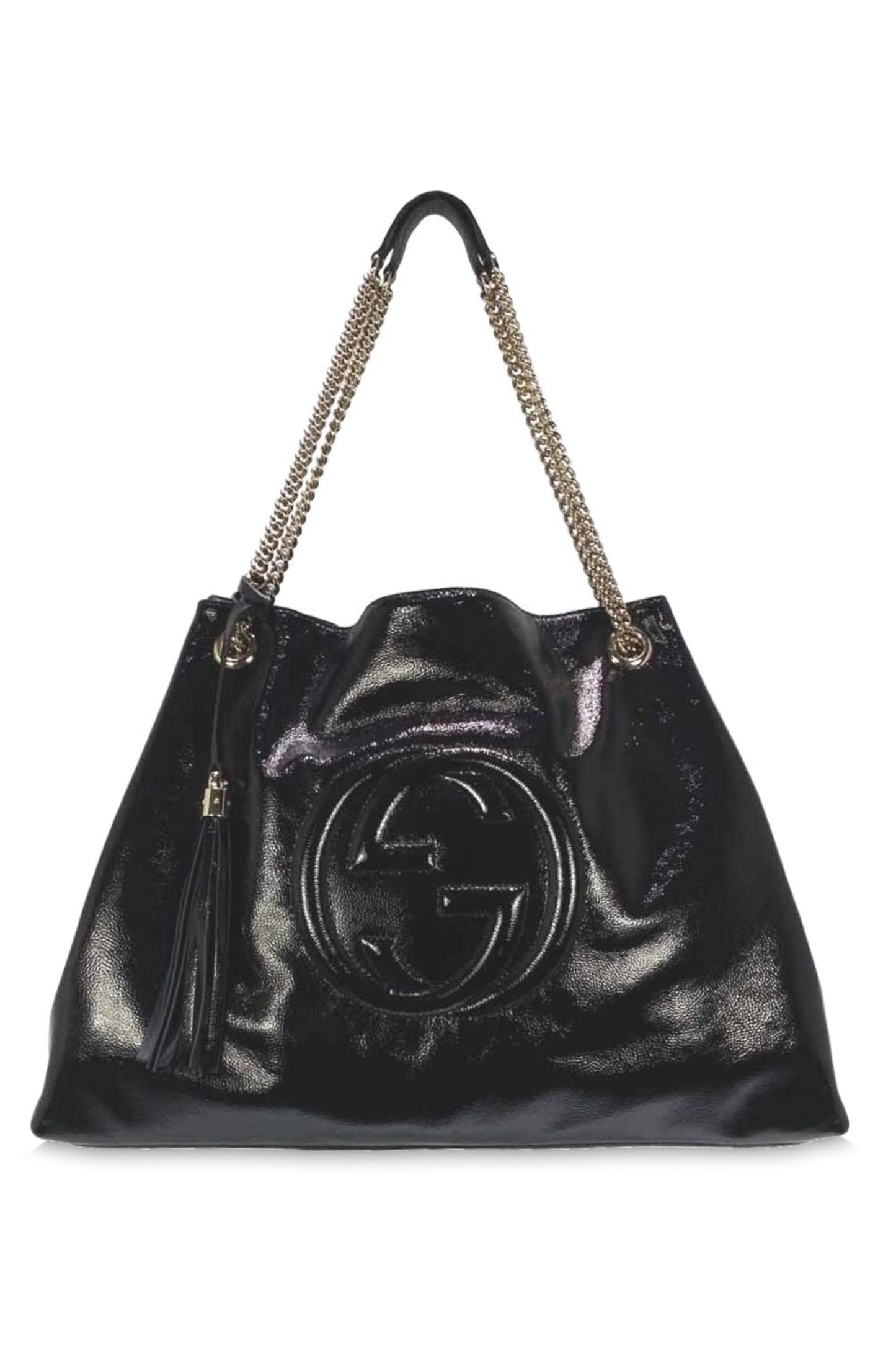 GUCCI Soho Patent Leather Bag