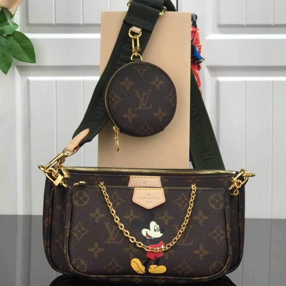 Louis Vuitton Multi Pochette Accessoires Mickey Mo  Bag