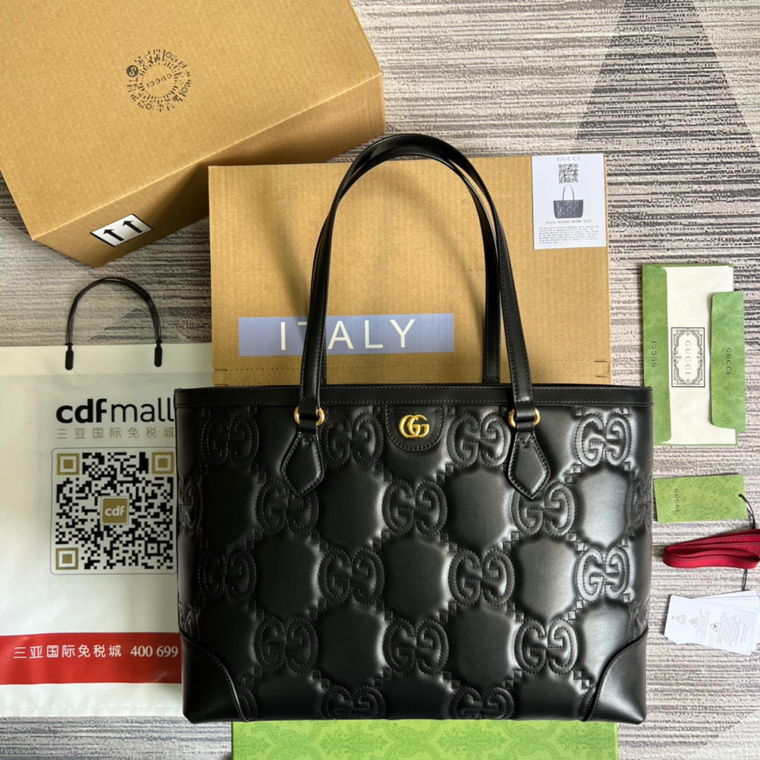 gg , ’s 15in 38cm Black Medium Tote Bag