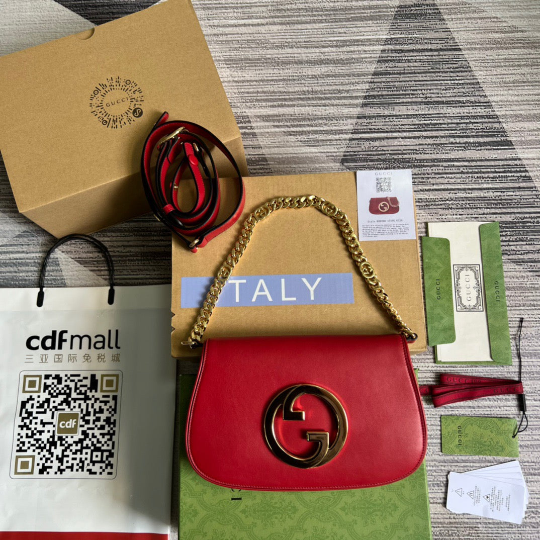gg Blondie , ’s 11in Red Shoulder Bag