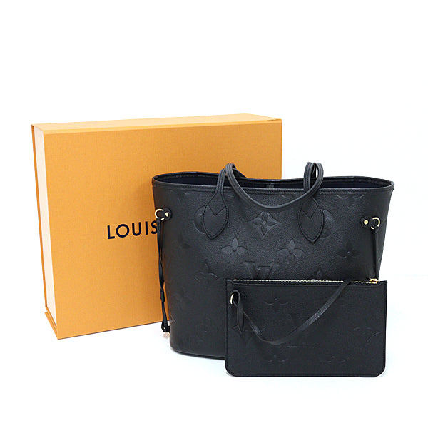 Louis Vuitton M45685 Empreinte E An Monogram Leather Black Neverfull Tote Bag