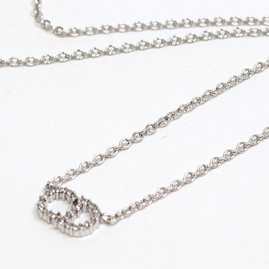 Dior Pendant Metal Cd Handbag Silver Logo Travel Bag