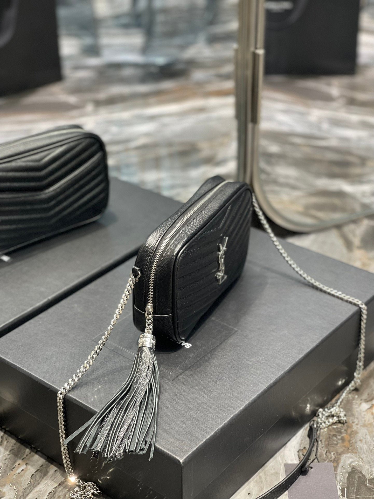 YSL Saint Laurent Lou Handbag Quilted Mini Travel Bag 3