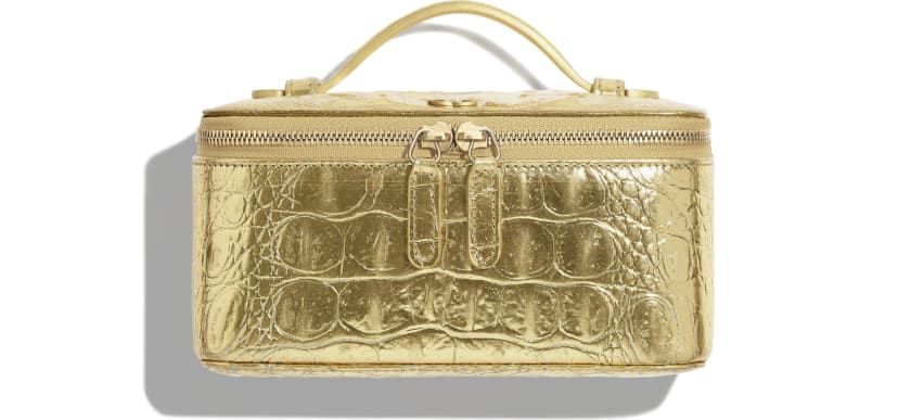 Chanel VANITY Gold Handbag