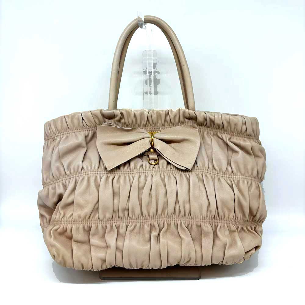 Prada Nappa Way Handbag Leather Travel Bag