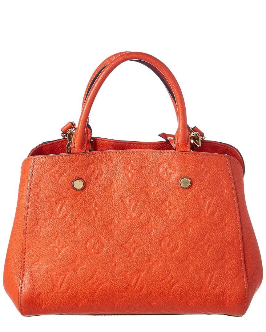 Louis Vuitton Montaigne Satchel - Apricot Empreinte Leather Satchel Bag