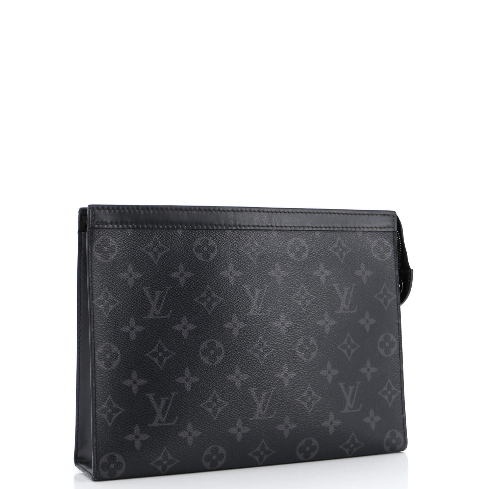 Louis Vuitton Pochette Voyage Eclipse Mm Clutch Bag Canvas Monogram