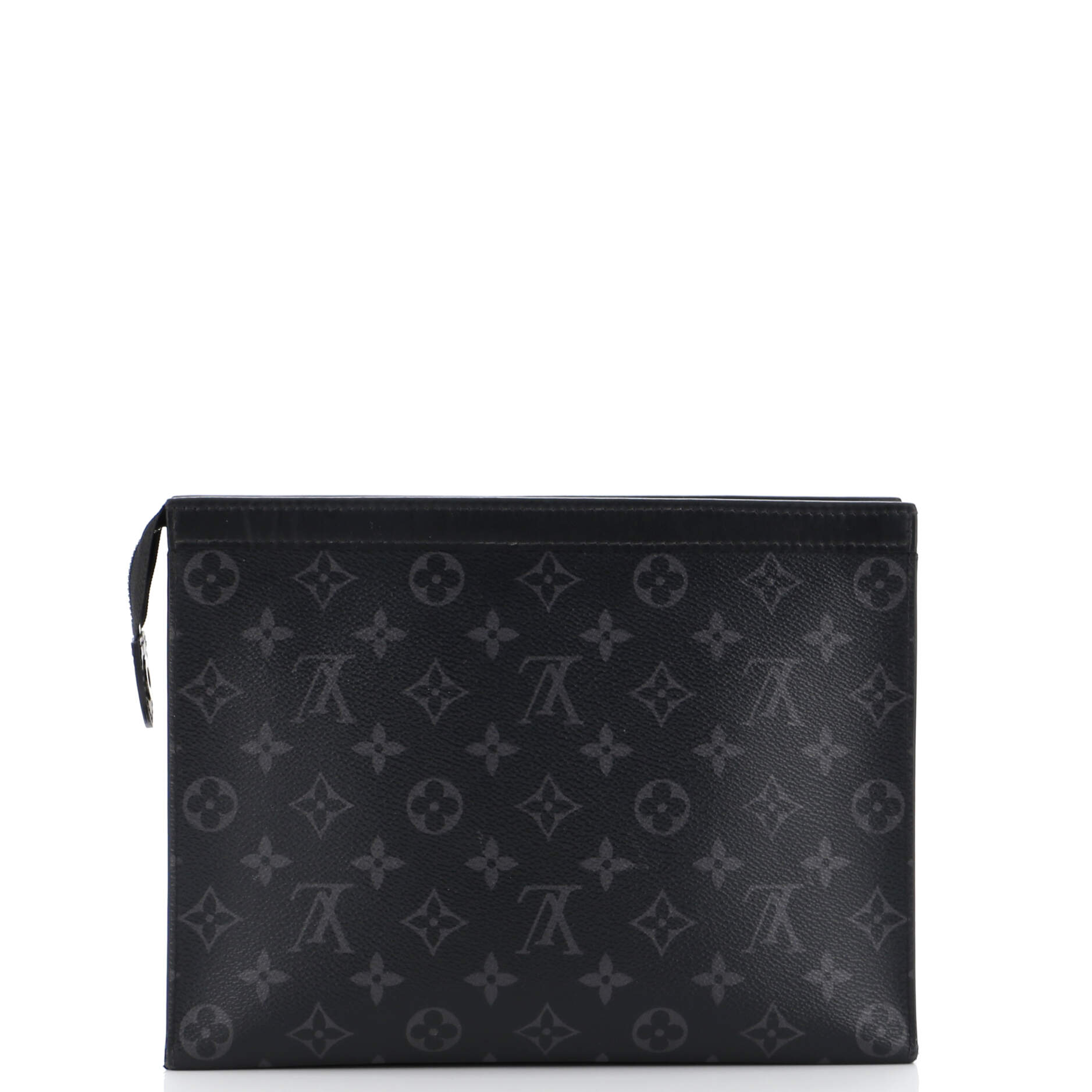 Louis Vuitton Pochette Voyage Eclipse Mm Clutch Bag Canvas Monogram