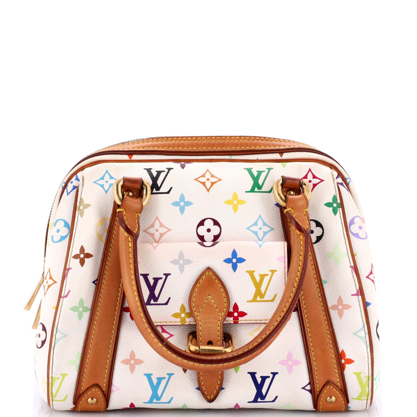 Louis Vuitton Priscilla Handbag Multicolor Monogram Travel Bag