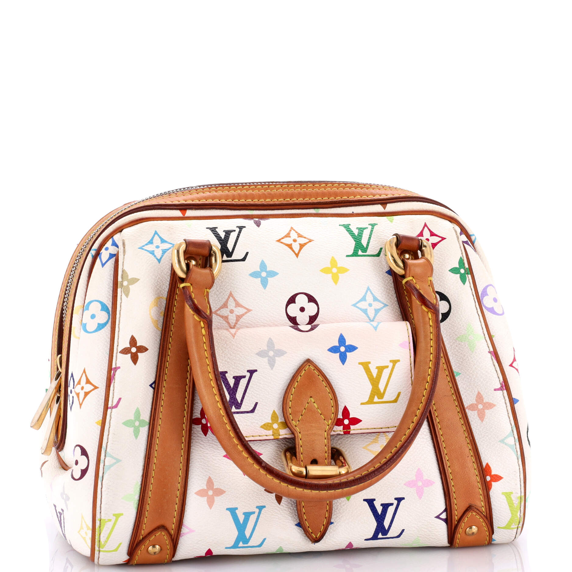 Louis Vuitton Priscilla Handbag Multicolor Monogram Travel Bag