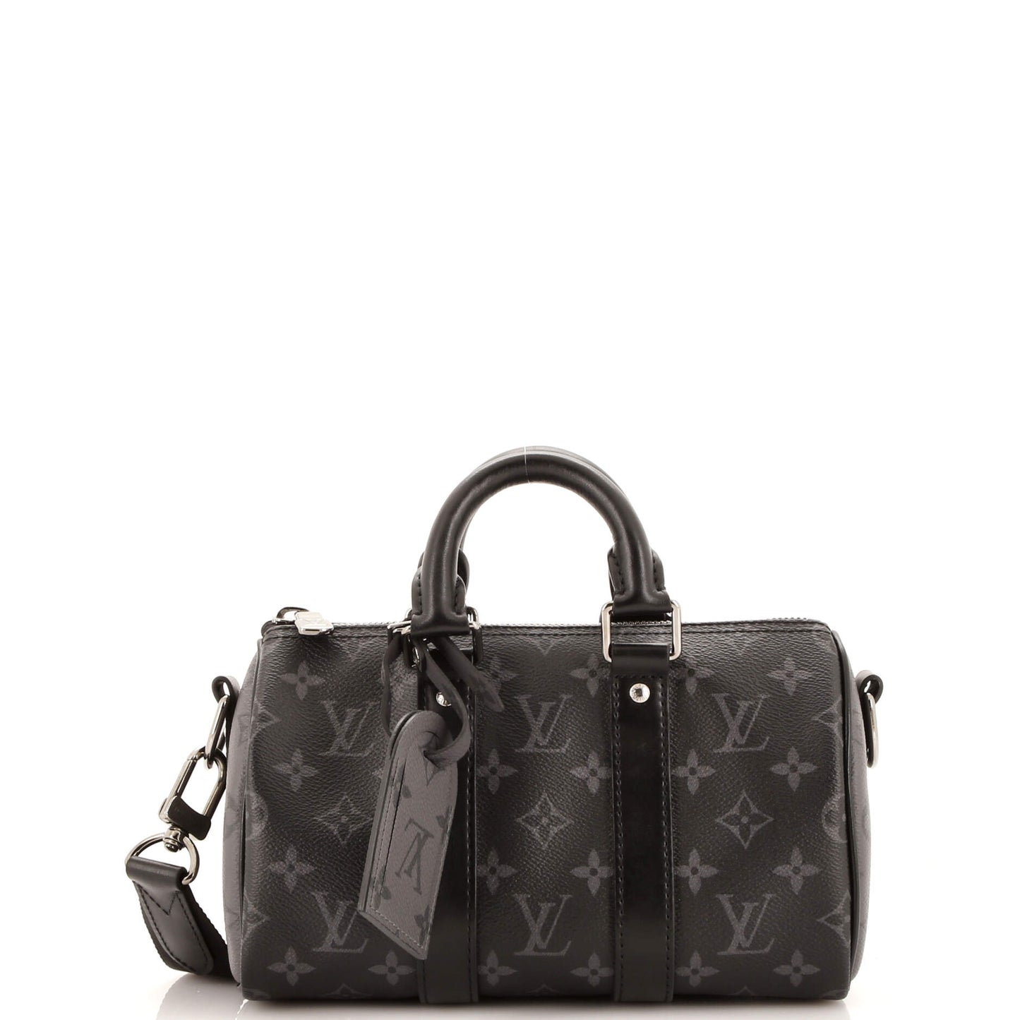 Louis Vuitton Keepall Bandouliere Bag Reverse Eclipse Canvas Monogram Travel Bag