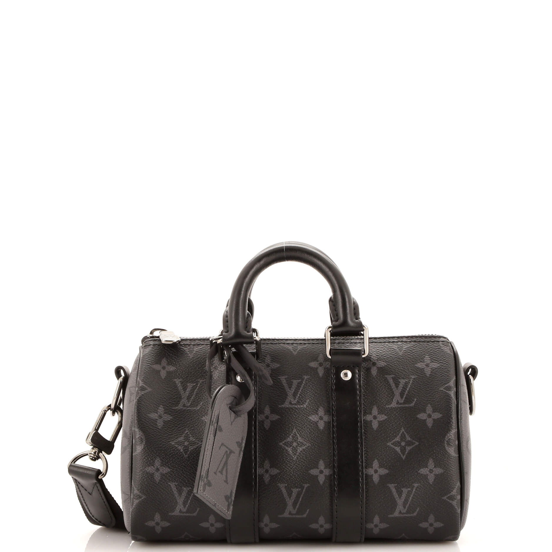 Louis Vuitton Keepall Bandouliere Bag Reverse Eclipse Canvas Monogram Travel Bag