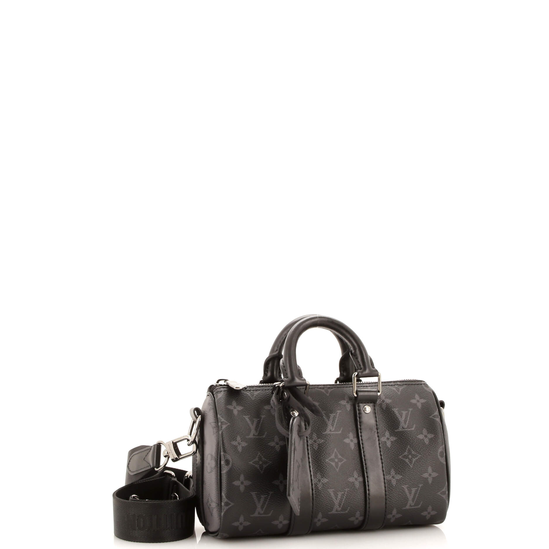 Louis Vuitton Keepall Bandouliere Bag Reverse Eclipse Canvas Monogram Travel Bag