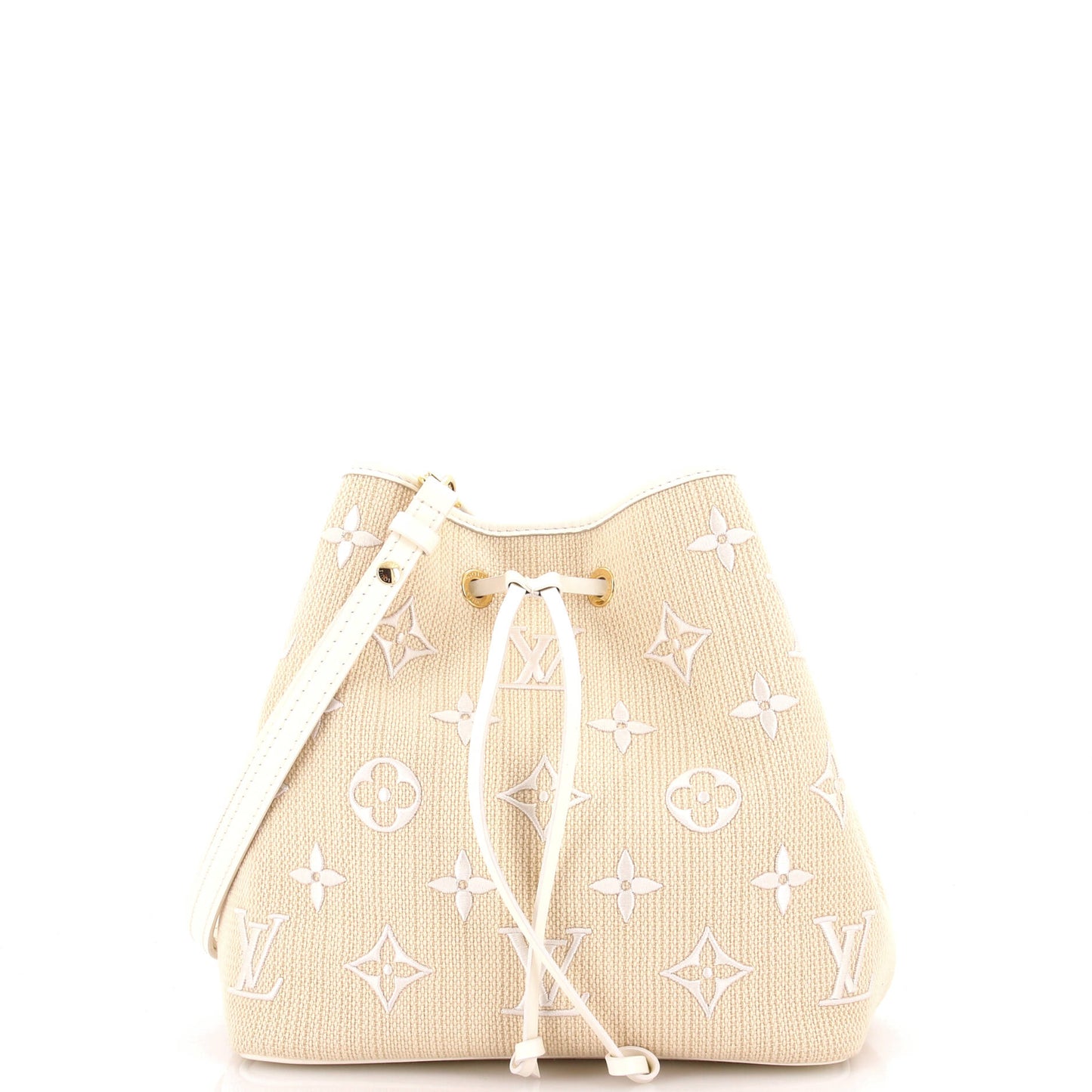 Louis Vuitton Neo Noe By The Pool Mm Bag Raffia Monogram Bucket Bag