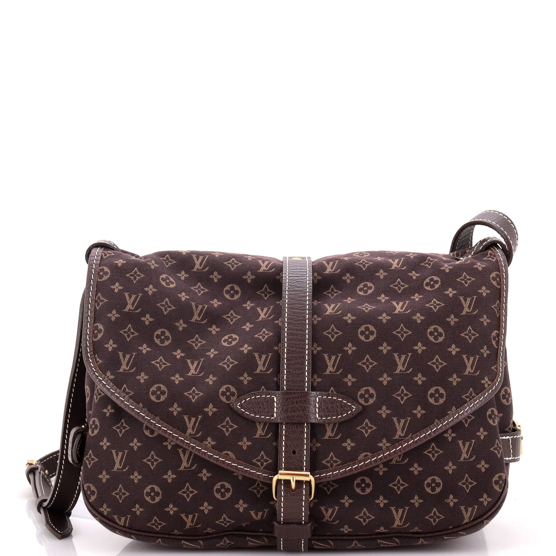 Louis Vuitton Saumur Handbag Lin Mini Travel Bag