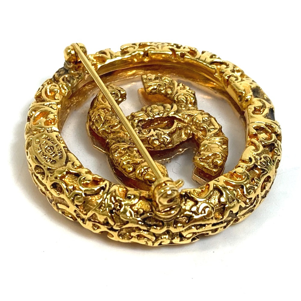 Chanel Brooch Gold Handbag 1