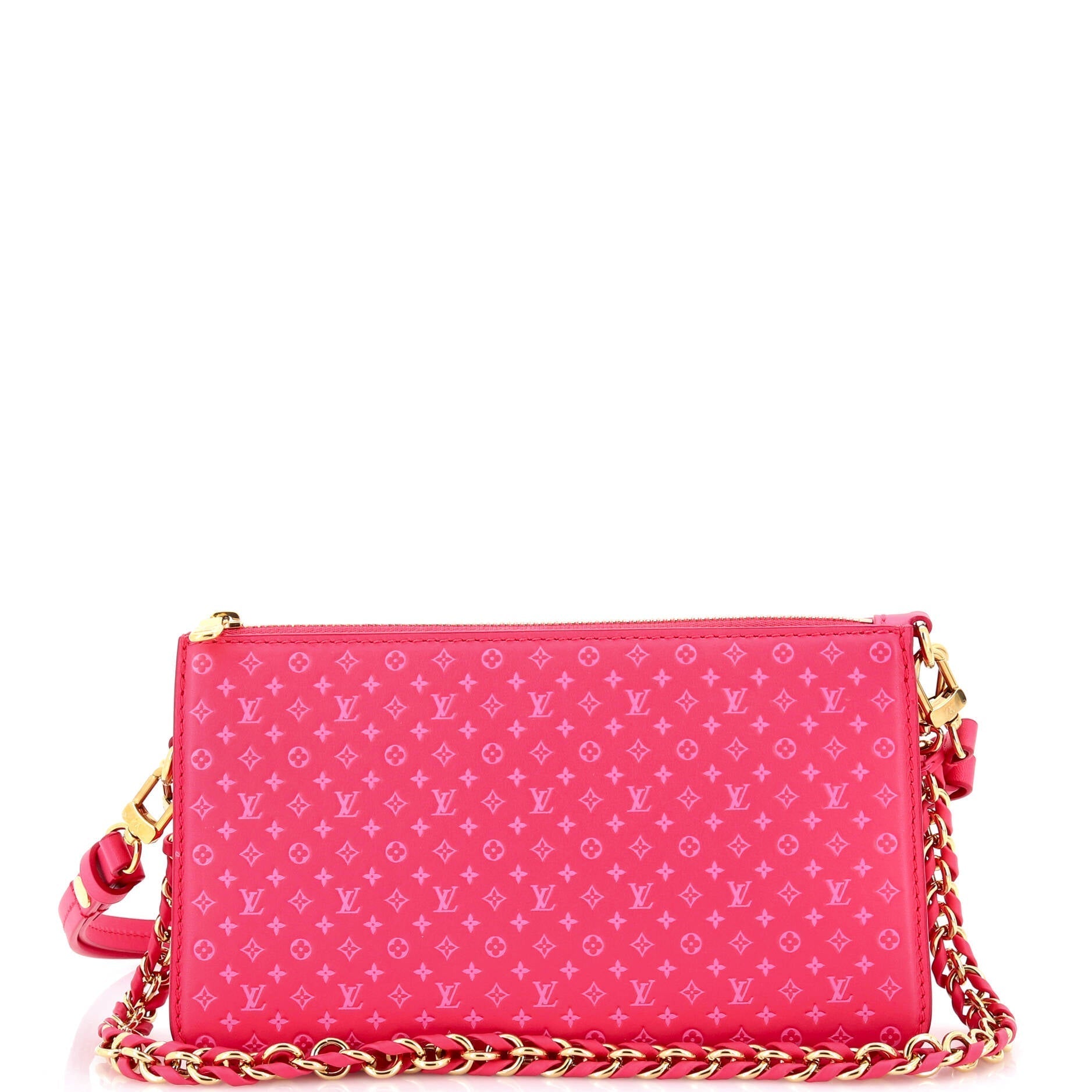 Louis Vuitton Lexington Pouch Embossed Shoulder Bag Leather Monogram