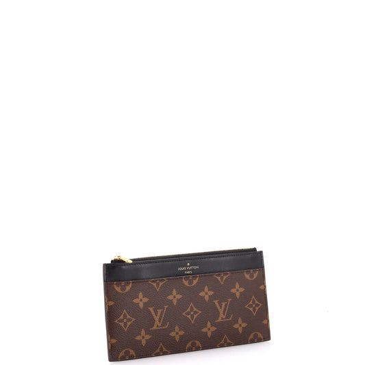 Louis Vuitton Slim Purse Canvas Monogram Travel Bag