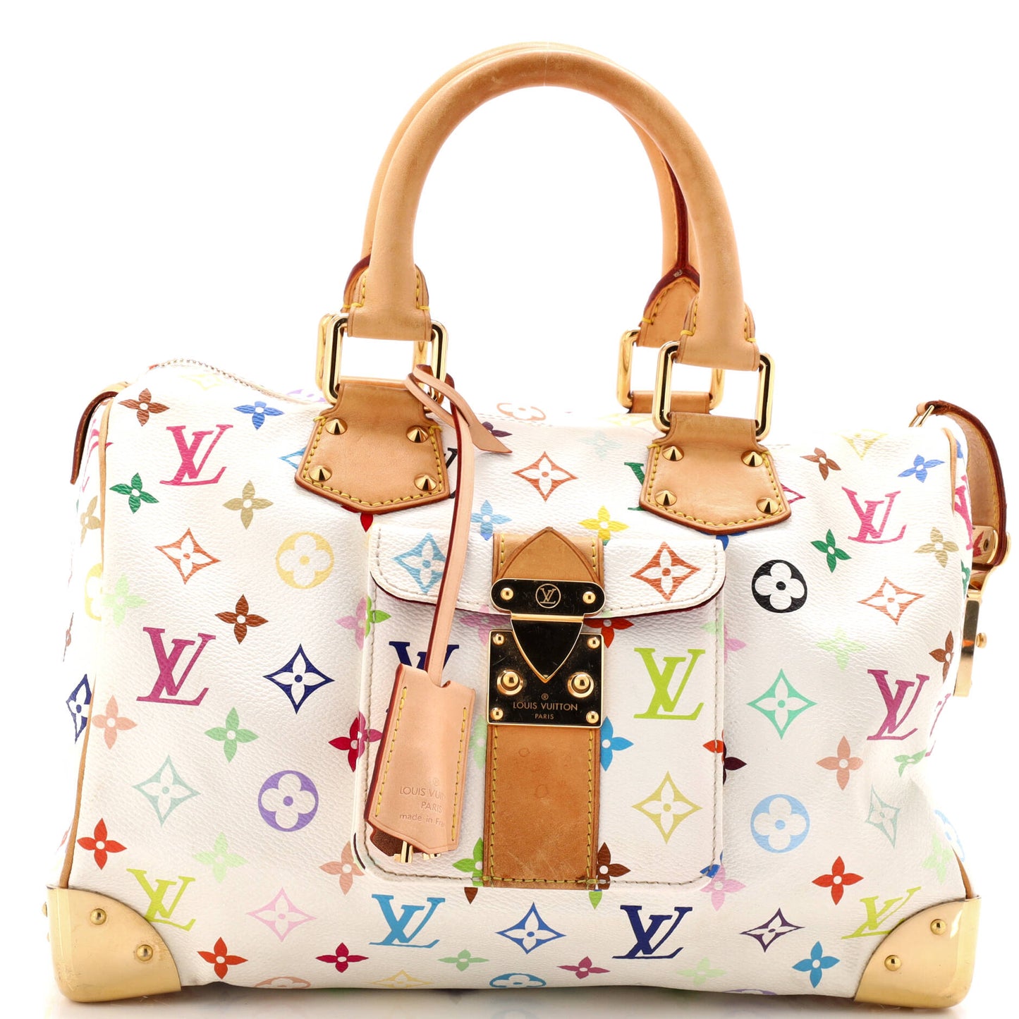 Louis Vuitton Speedy Handbag Multicolor Monogram Travel Bag