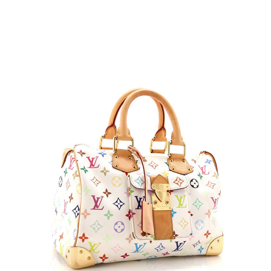 Louis Vuitton Speedy Handbag Multicolor Monogram Travel Bag