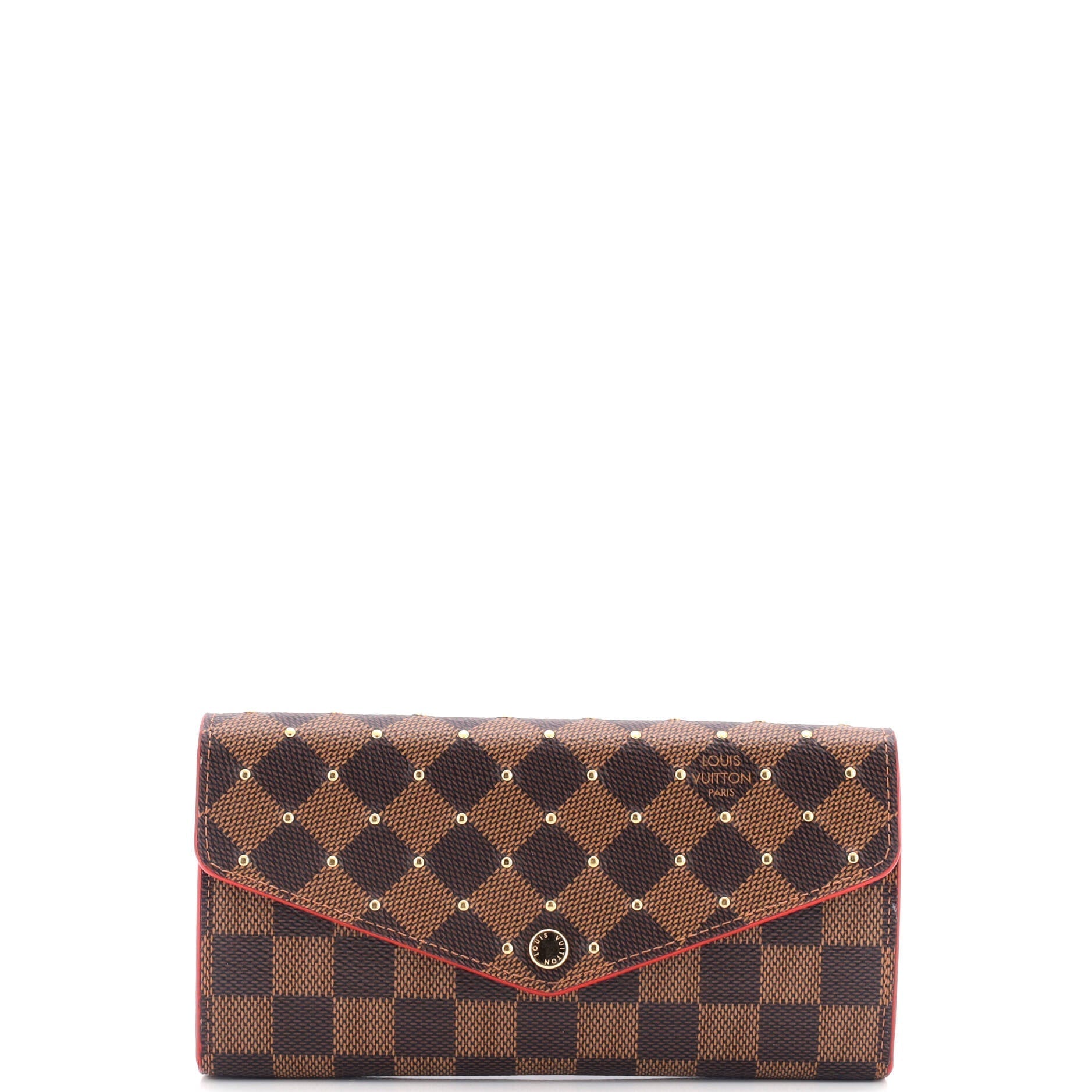 Louis Vuitton Sarah Wallet Nm Studded Damier Handbag Travel Bag