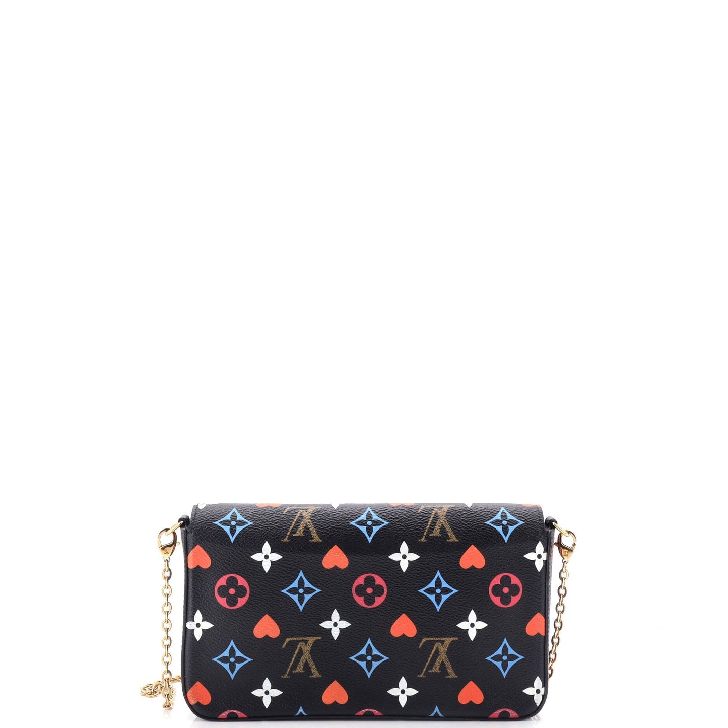 Louis Vuitton Felicie Pochette Limited Edition Game On Multicolor Monogram Clutch Bag