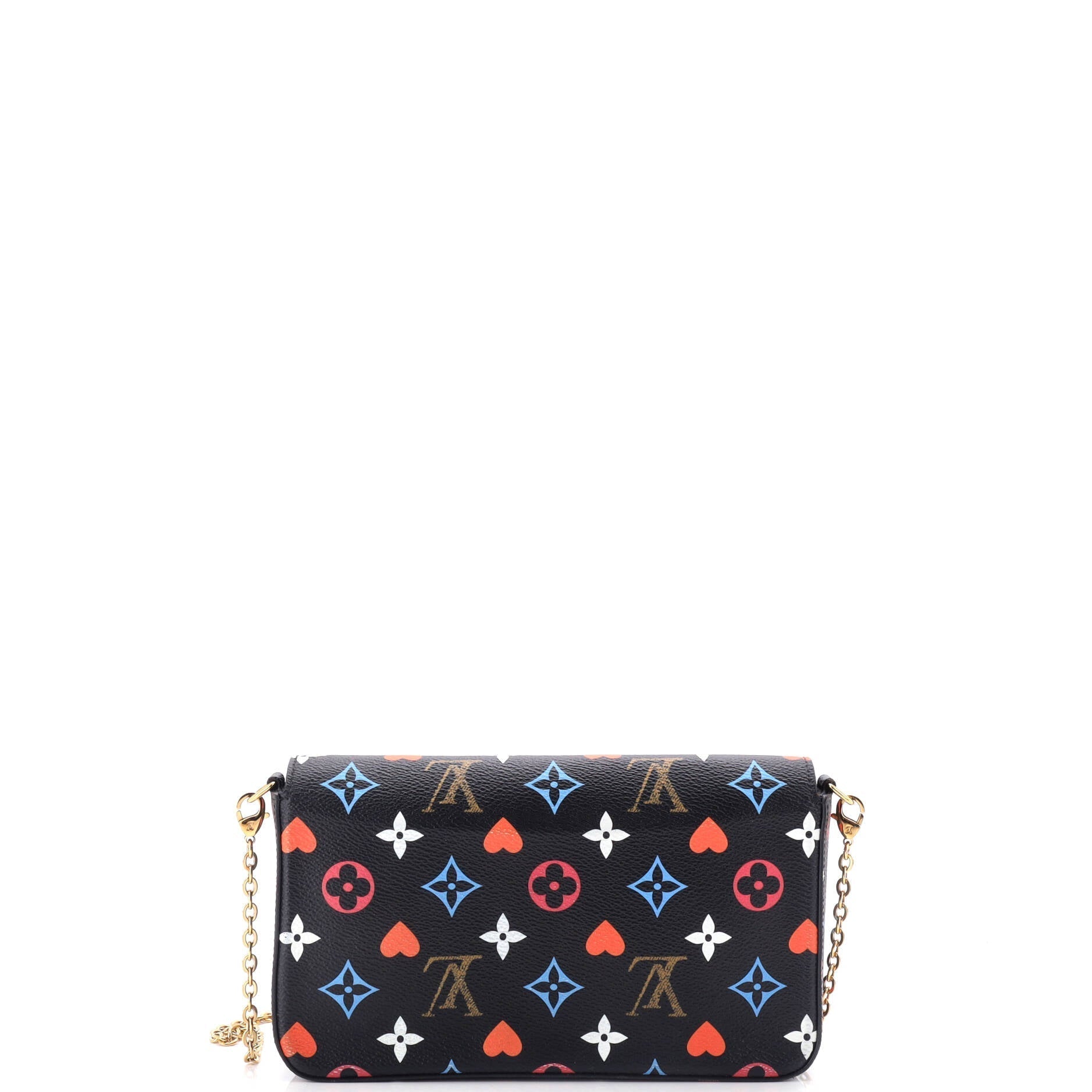 Louis Vuitton Felicie Pochette Limited Edition Game On Multicolor Monogram Clutch Bag