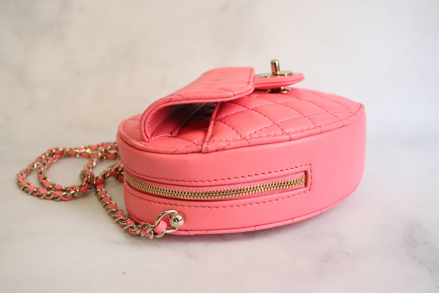 CHLMini Heart Coral PiNike 7in Mini Bag