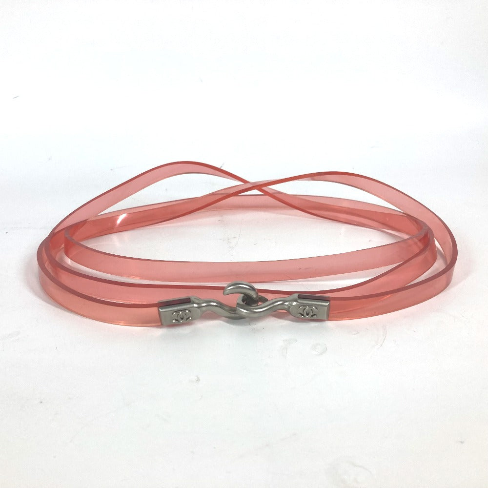 Chanel belt Plastics 00C CC COCO Mark Pink