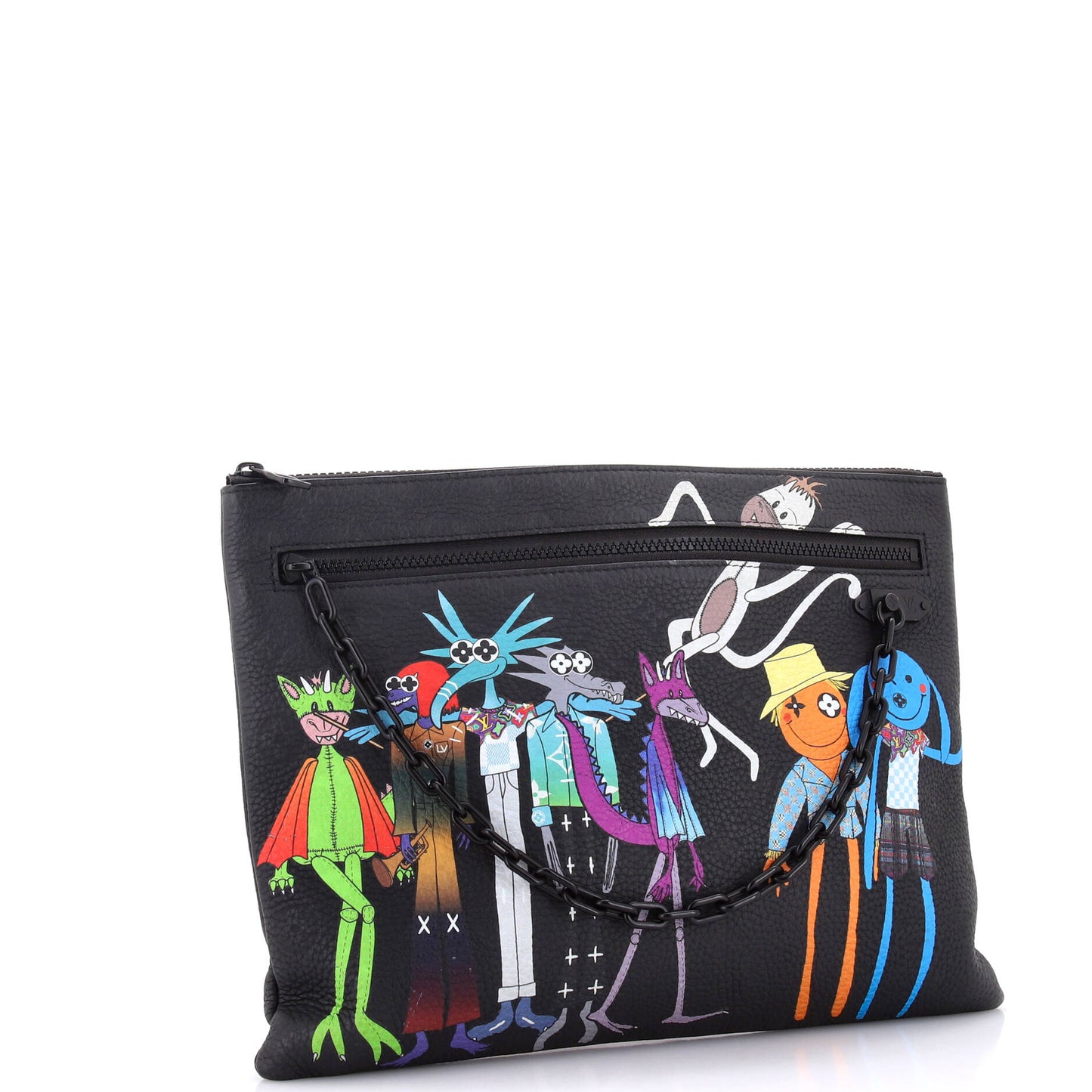 Louis Vuitton LV Lv Friends Pouch Printed Taurillon Clutch Leather Monogram Clutch Bag