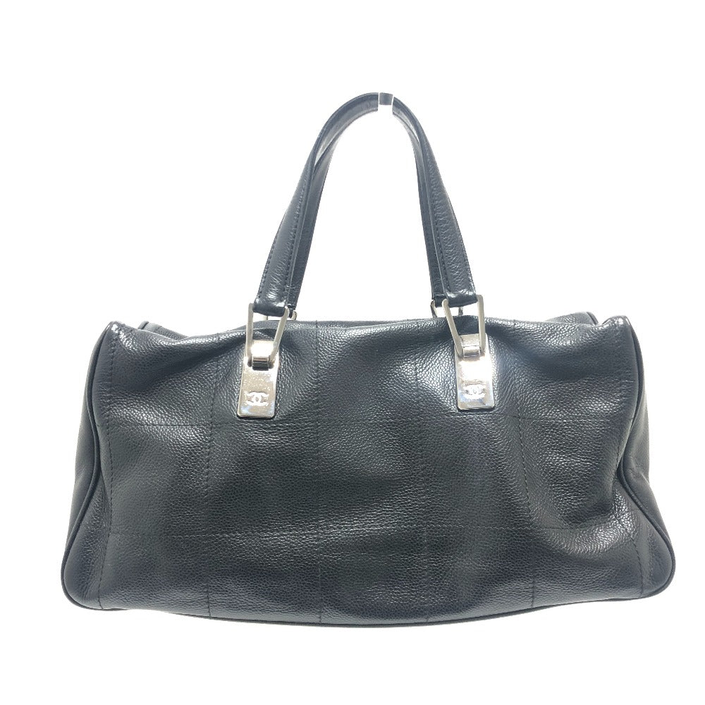 Chanel Boston Duffel Soft caviar skin Chocolate Black Travel Bag