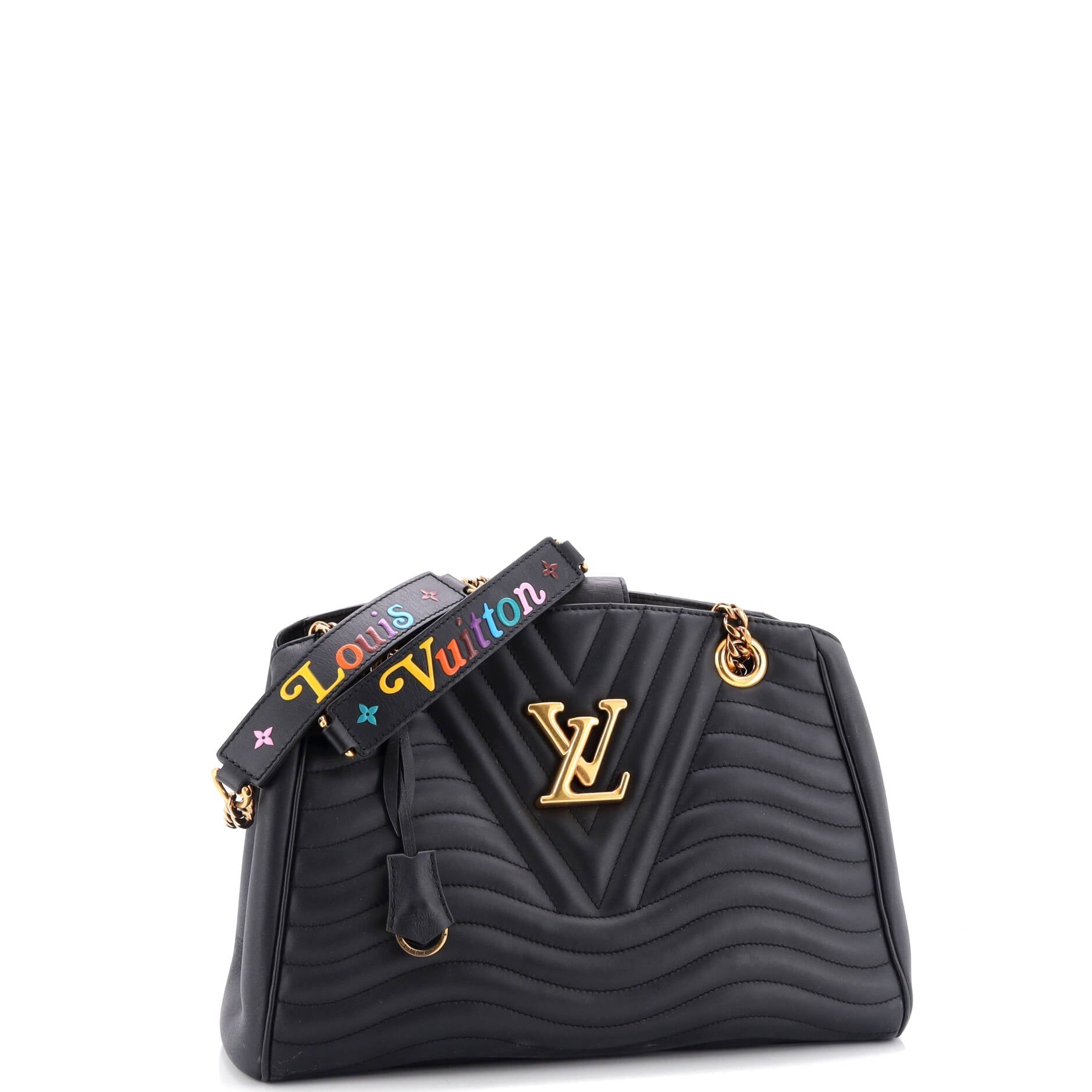 Louis Vuitton New Wave Tote Leather Quilted Shoulder Bag Leather 3022031