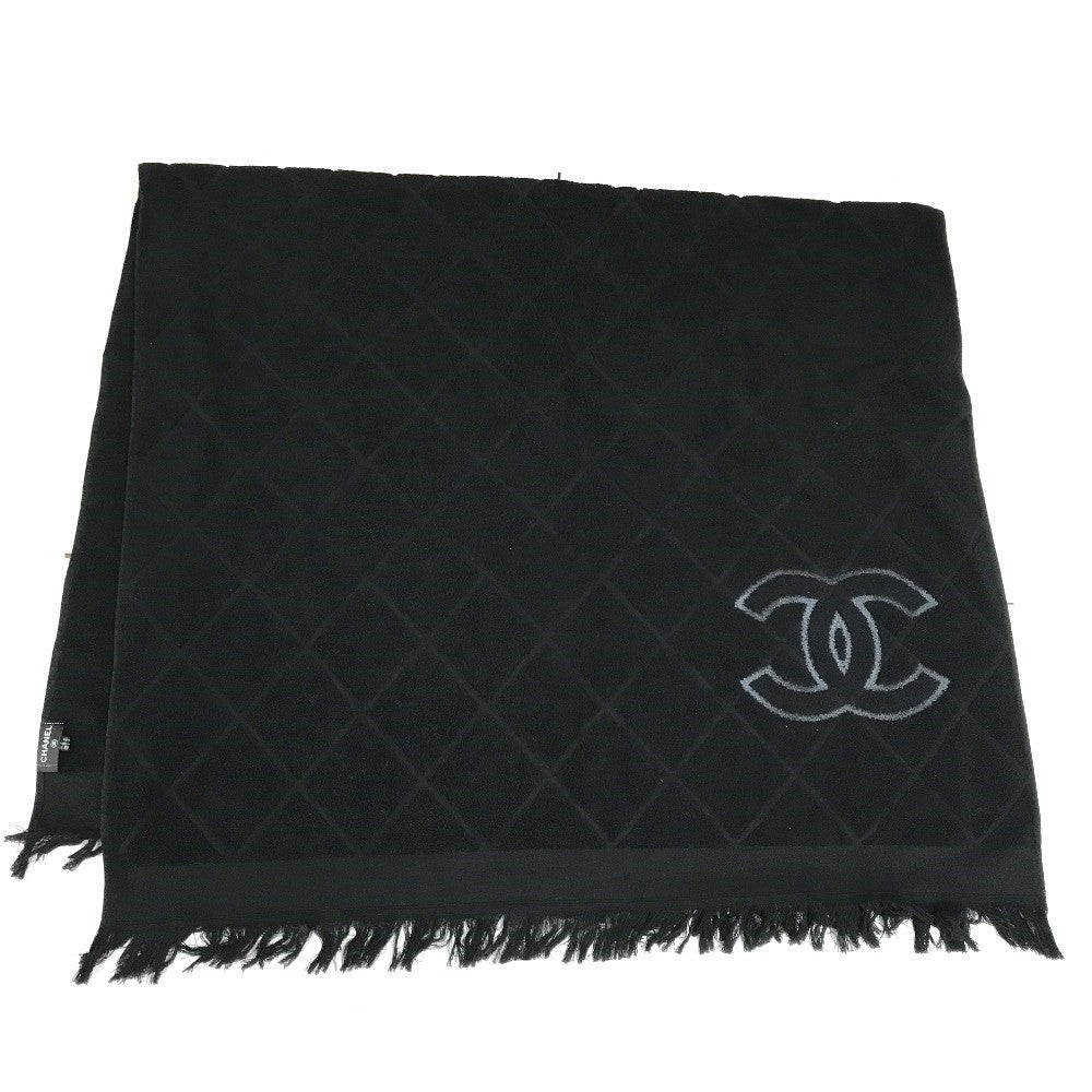 Chanel towel cotton COCO Mark CC logo Black Handbag