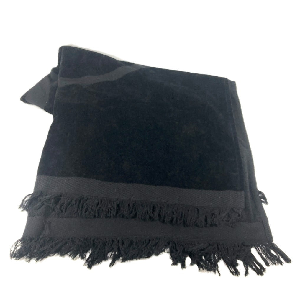 Chanel towel cotton Bath towel Interior Throw Black Handbag