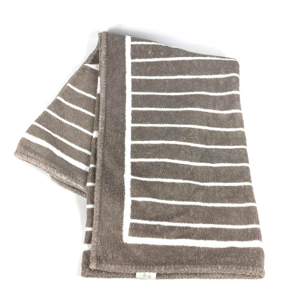 Chanel towel cotton type logo stripe CC Gray Handbag