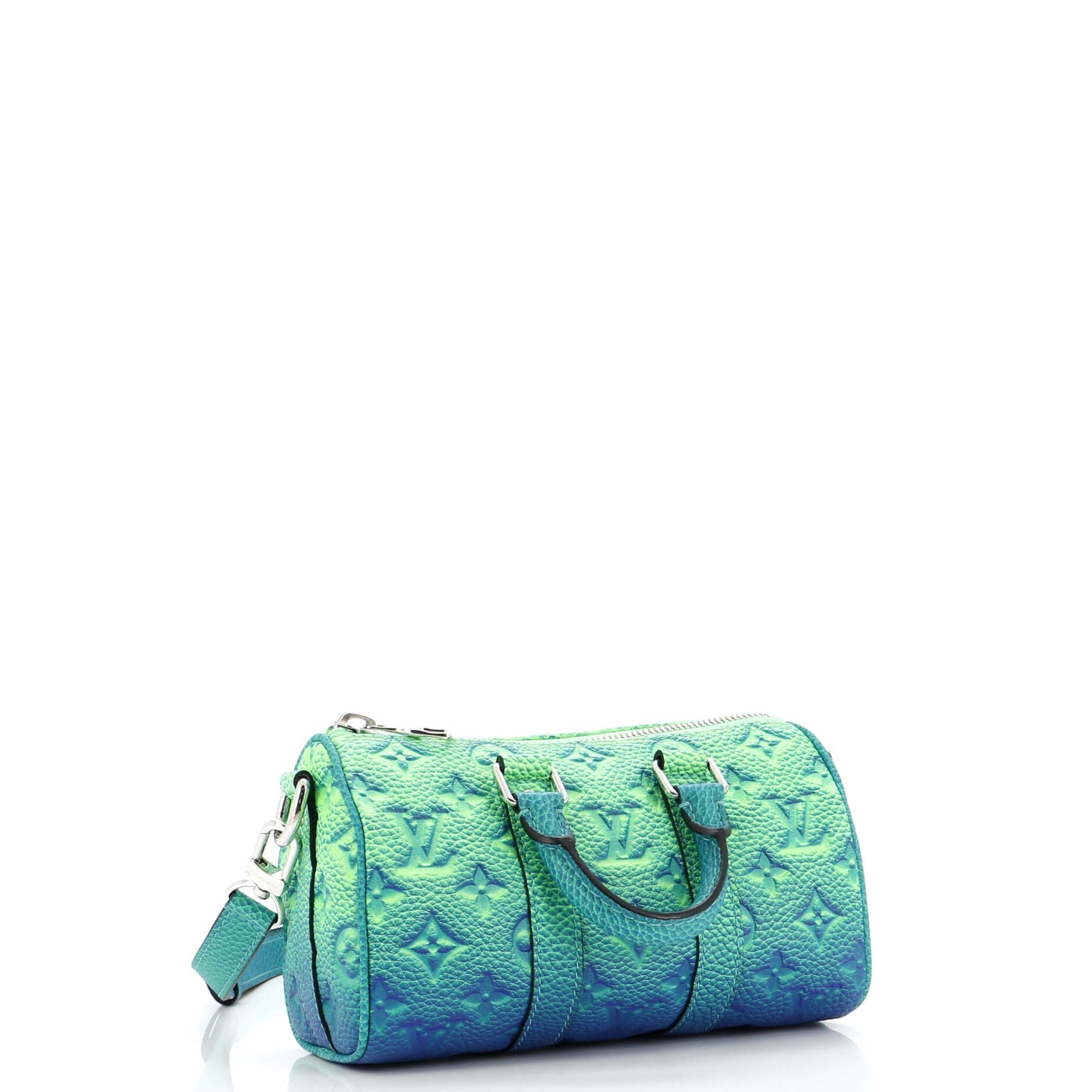Louis Vuitton Keepall Bandouliere Bag Limited Edition Illusion Taurillon Leather Monogram Shoulder B Leather Xs3027
