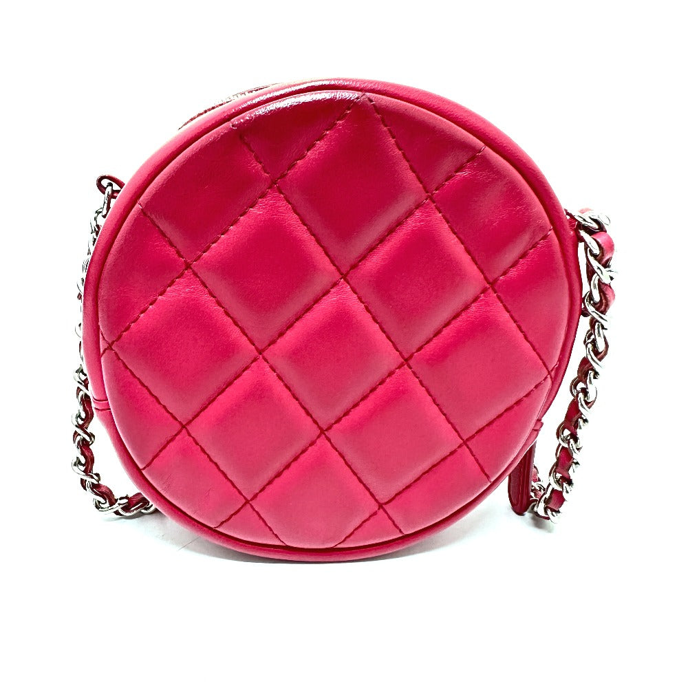 Chanel lambskin COCO Mark round Beige Shoulder Bag