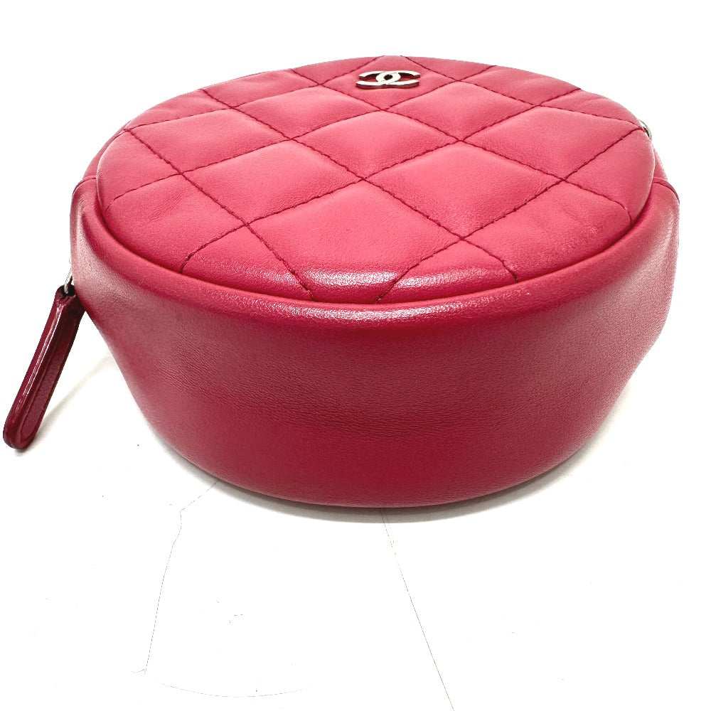 Chanel lambskin COCO Mark round Beige Shoulder Bag