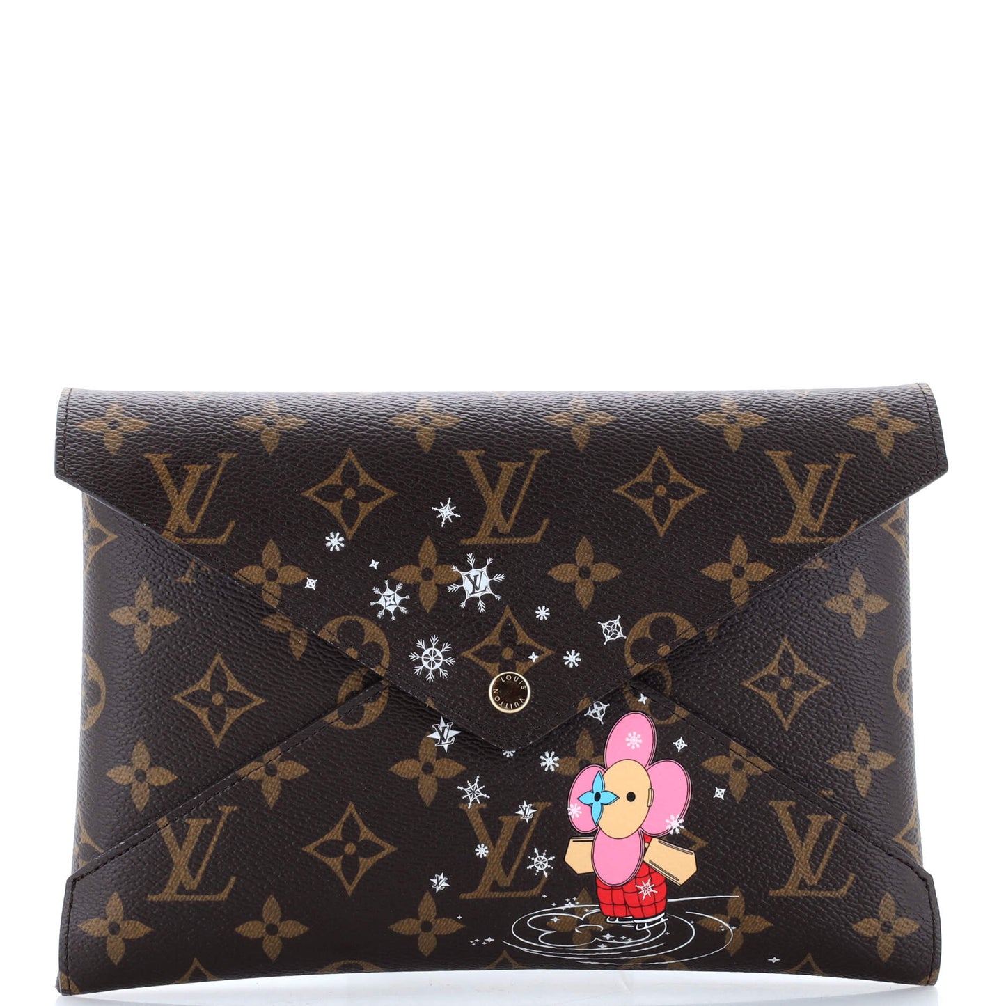 Louis Vuitton Kirigami Pochette Set Limited Edition Vivienne Xmas Canvas Monogram Clutch Bag