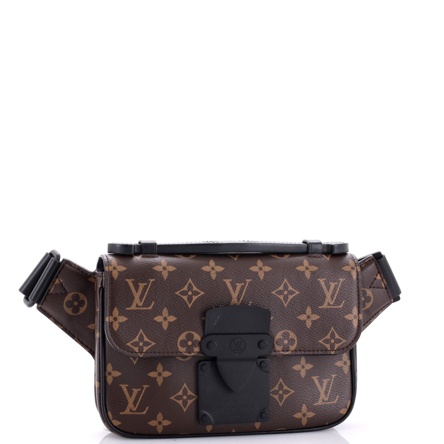 Louis Vuitton Lock Sling Bag Macassar Canvas Monogram Crossbody Bag Canvas 3032371