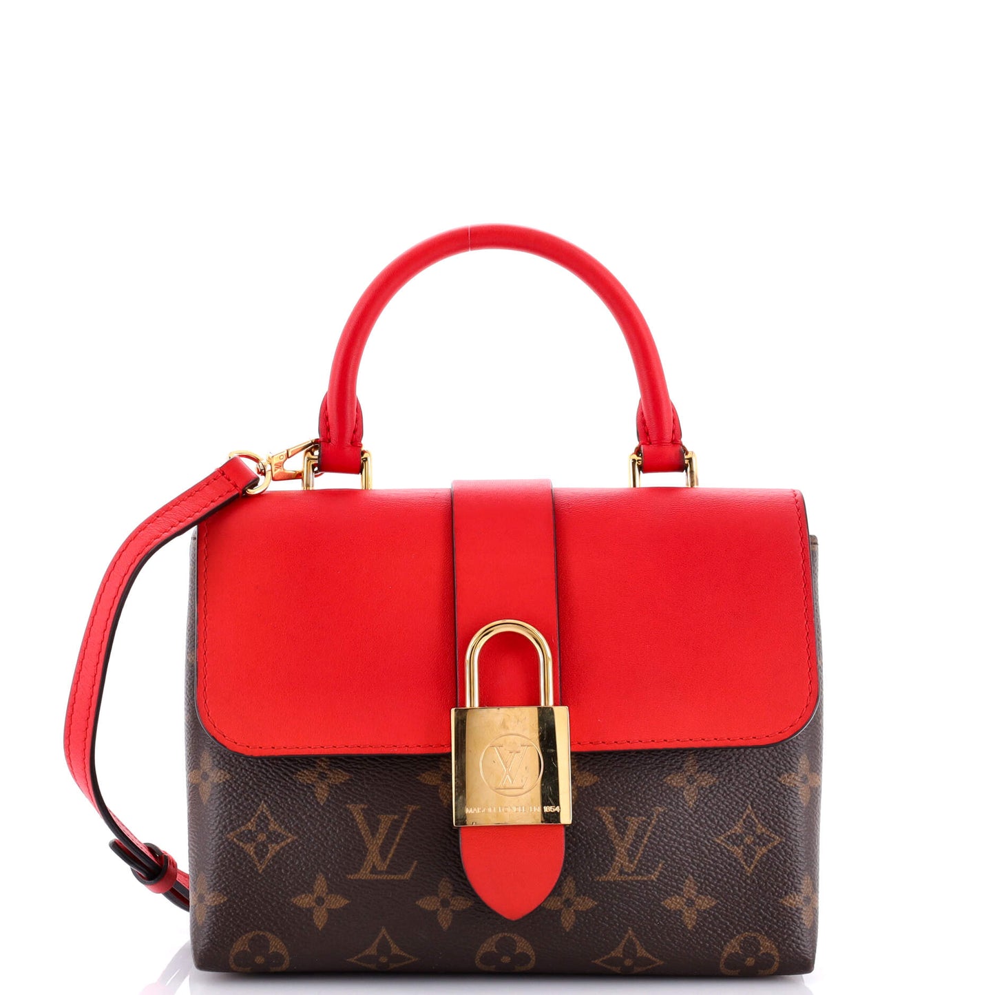Louis Vuitton Locky Handbag With Bb Leather Canvas Travel Bag Leather Bb30377348